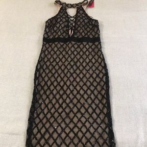 Black/Neutral Evening  Dress